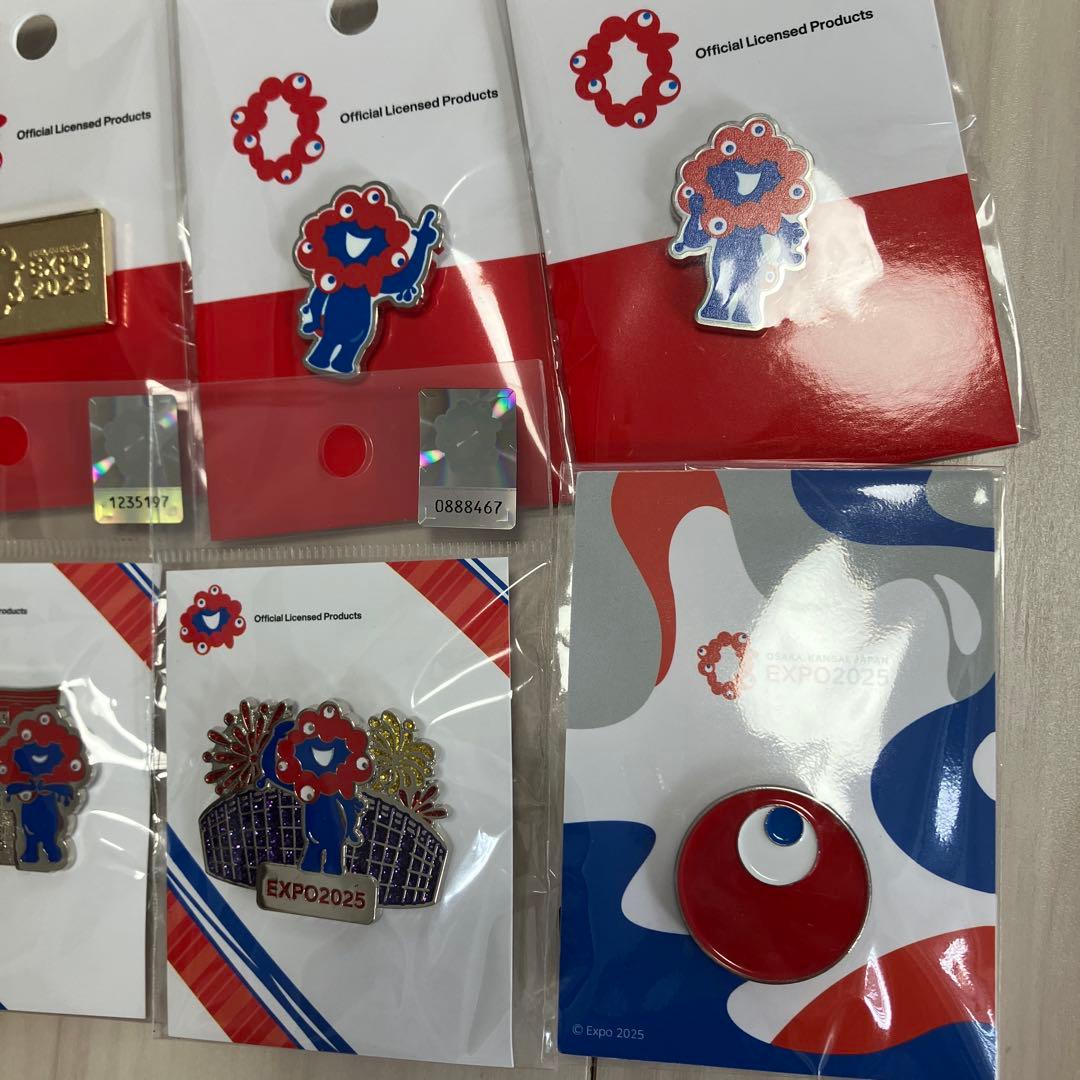 EXPO2025 ミャクミャク コミャク 大屋根リングピンバッジ 8個セット