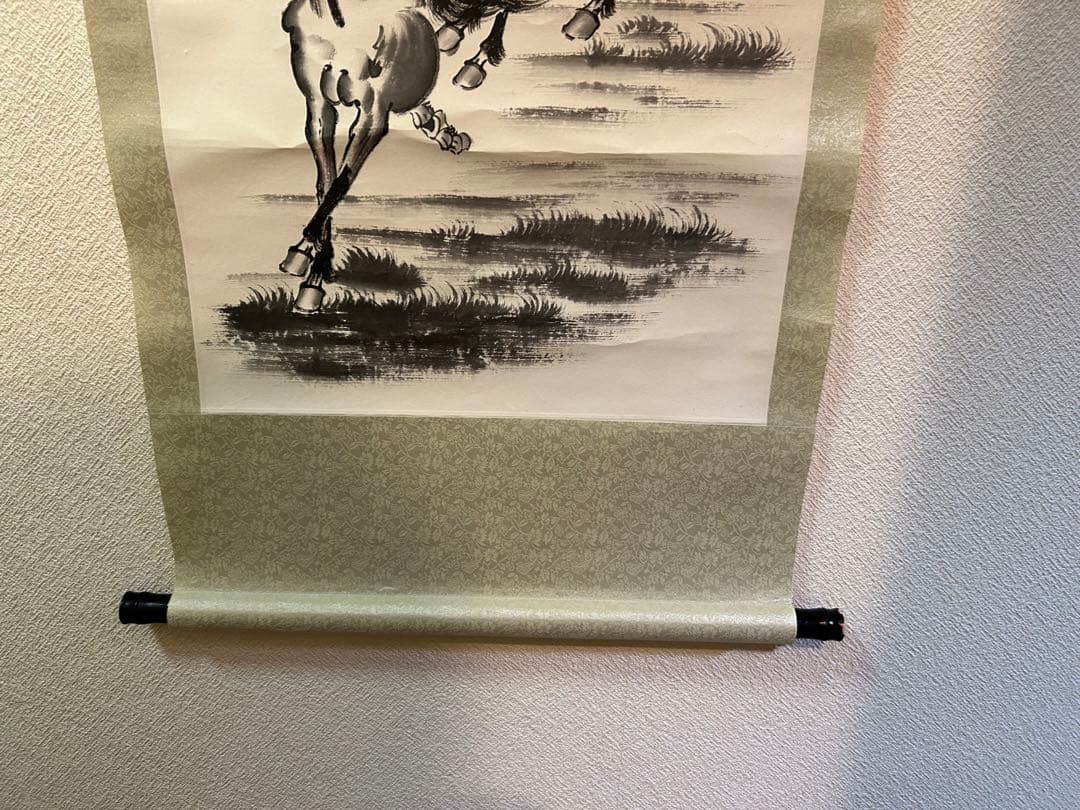 水墨画 馬の絵 八骏馬 - メルカリ