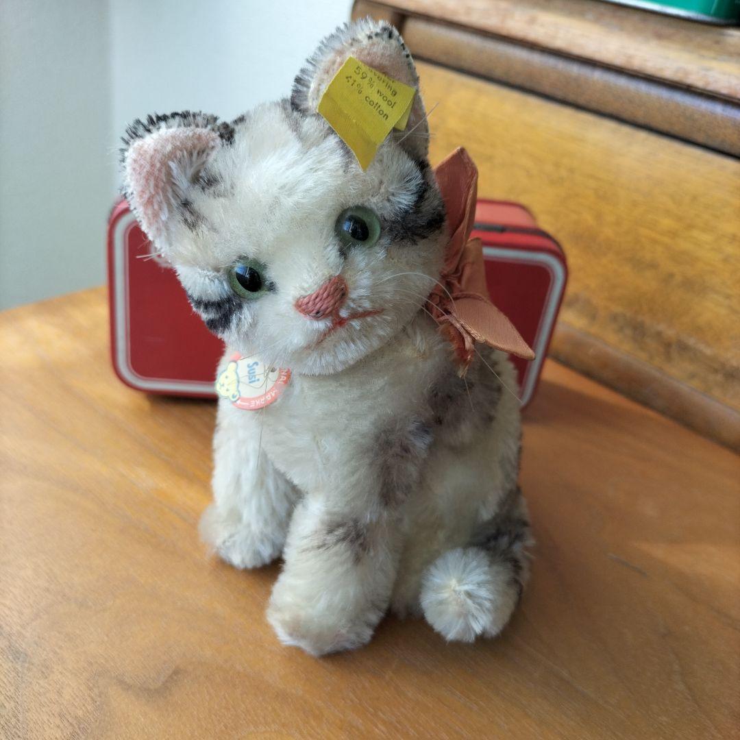 ビンテージ　シュタイフ　Susi キャット　猫 184]アンティークシュタイフ ネコのSusi Cat スージーキャット 10cm