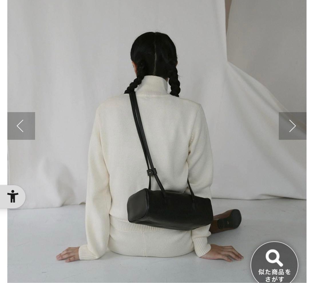 YURT ユルト 黒 レザー ショルダーバッグ - メルカリ