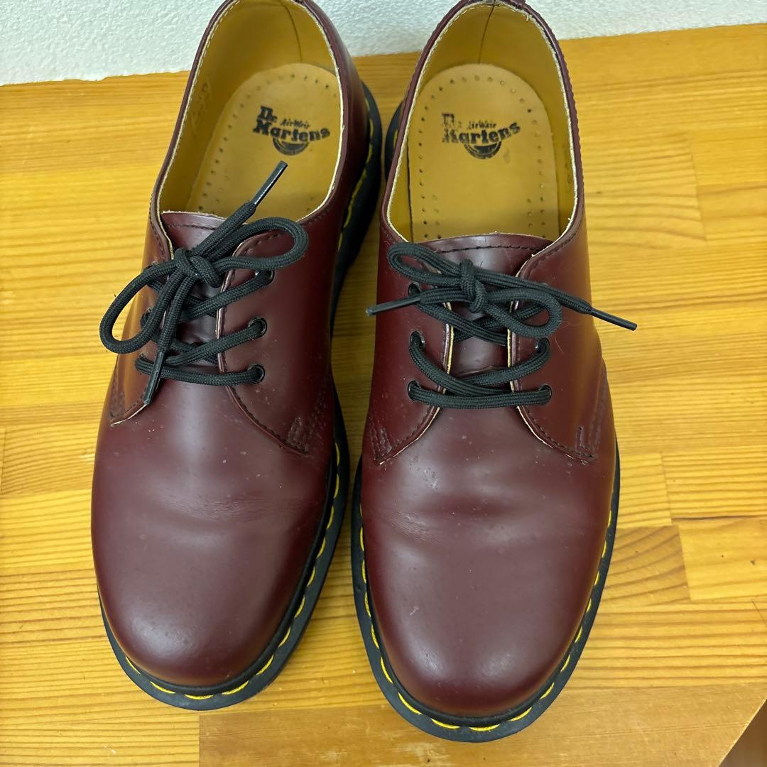Dr. Martens バーガンディ レースアップシューズ
