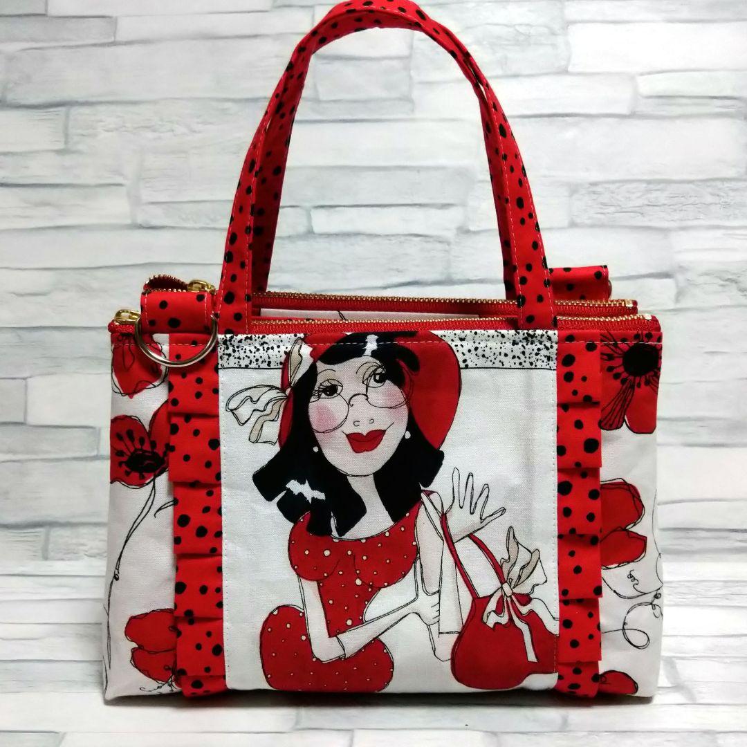 ロラライハリス♥トリプルポーチ ハンドメイド ショルダーバッグ ミニ