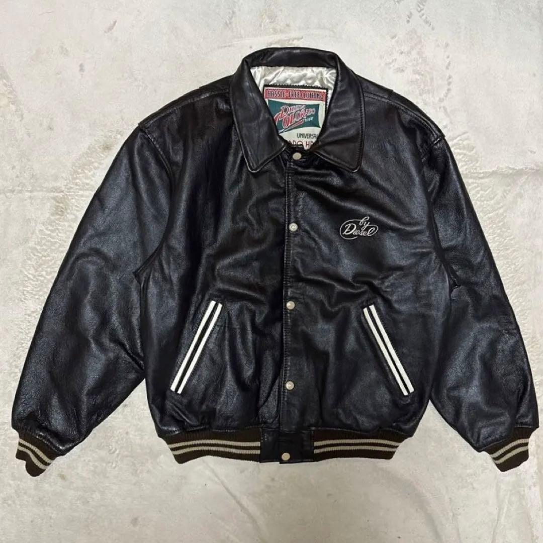 超希少 DIESEL ディーゼル 革ジャン レザージャケット ダークブラウン