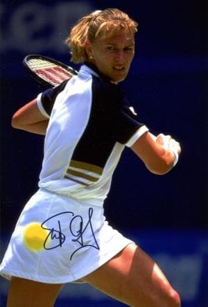 テニス 女王 シュテフィ・グラフ 証明書付き 直筆サイン入りフォト