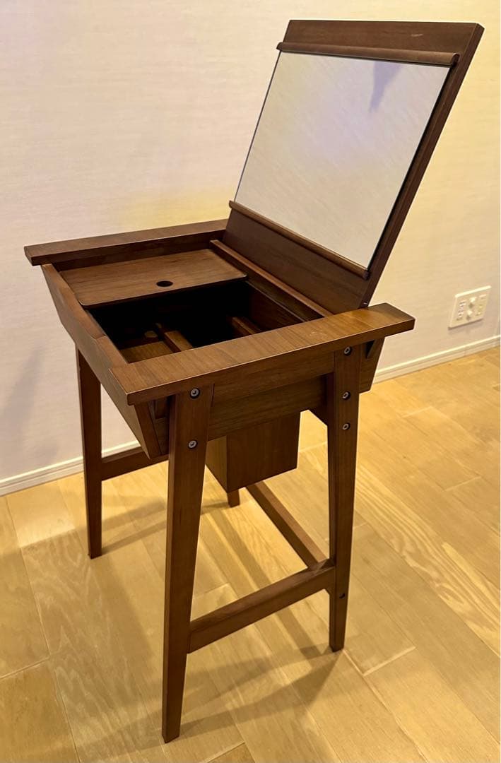 【美品】北欧風 ドレッサー/コンパクトデスク（ミラー・収納付き） 楽天市場】【3/1限定！全品5％OFFクーポン配布中】 ドレッサー