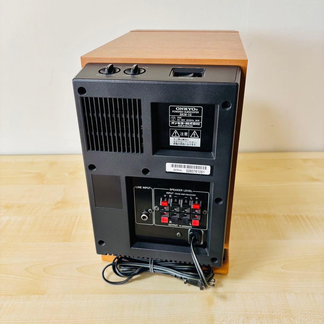 美品】ONKYO サブウーファー SKW-10 木目送料込み - メルカリ
