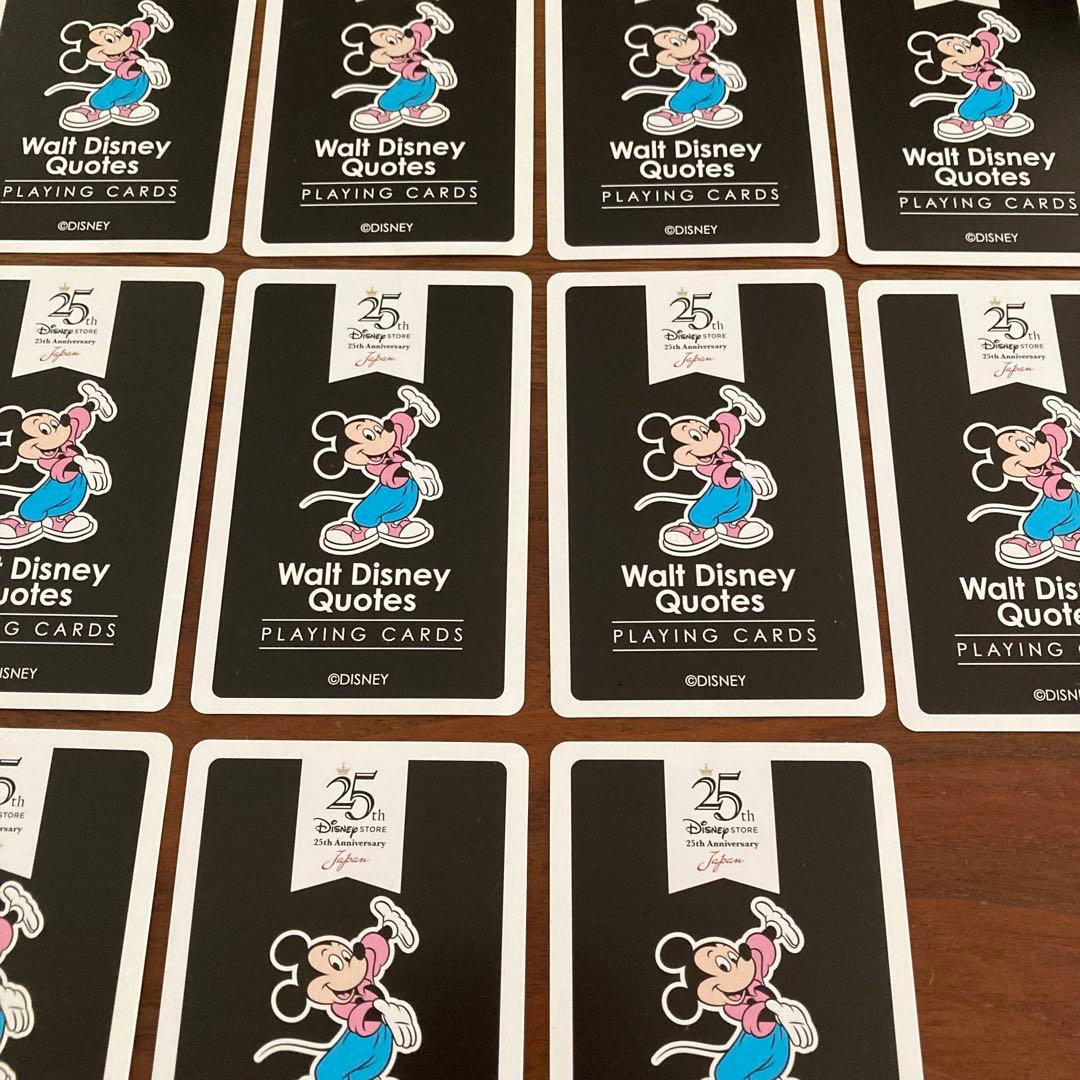 ディズニーストア】非売品 ☆25周年 限定トランプ 11枚 - メルカリ