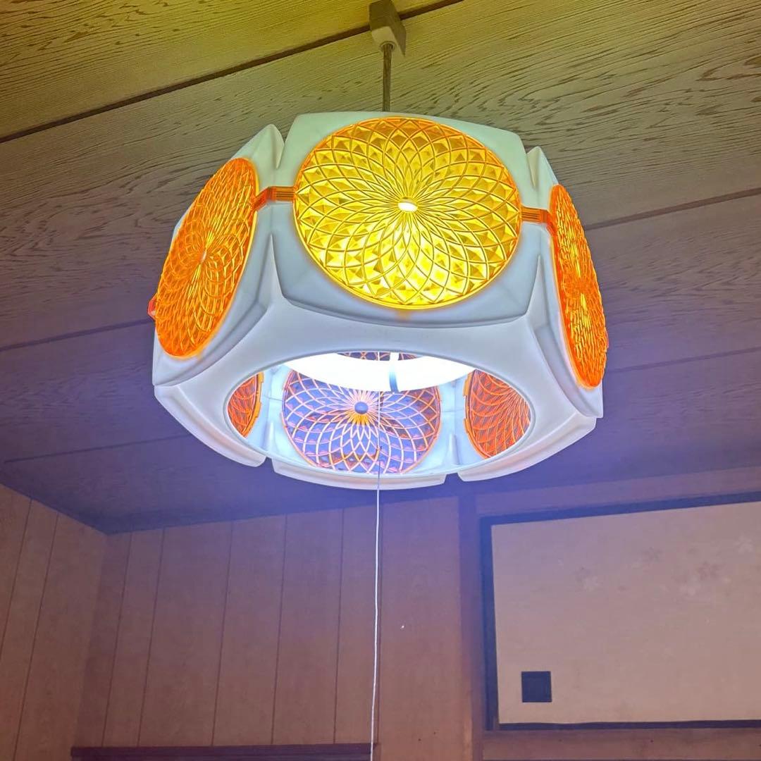 昭和レトロポップ 照明器具 希少 松下電工 ナショナル 吊り下げ 蛍光灯