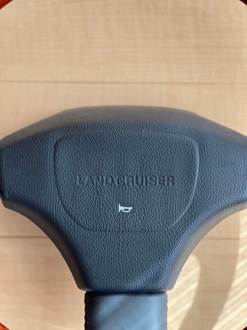 トヨタ ランドクルーザー80 純正 ウッドコンビ ステアリング ハンドル