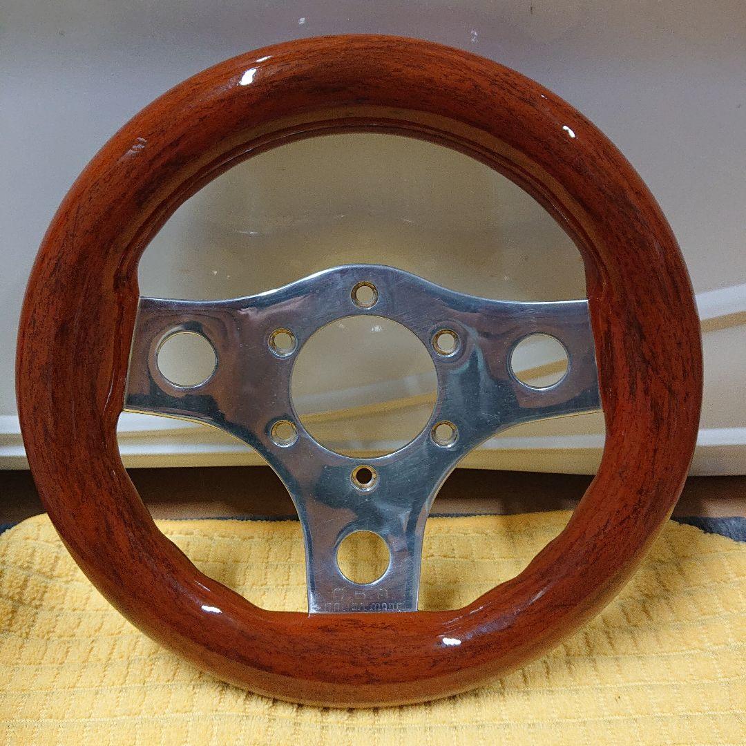 ウッドハンドル 小径ステアリング oba 約23パイ 旧車 街道レーサー