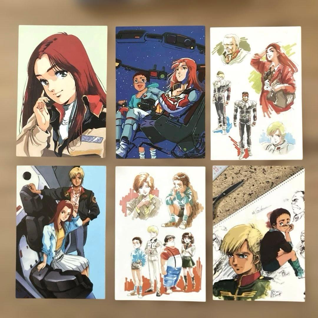 帯付初版】美樹本晴彦ガンダム画集 INTO THE SKYイラストポストカード