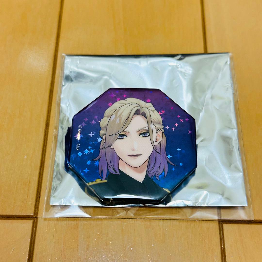 ツイステ ブレイジングジュエル ホログラム缶バッジ ヴィル ホロ缶