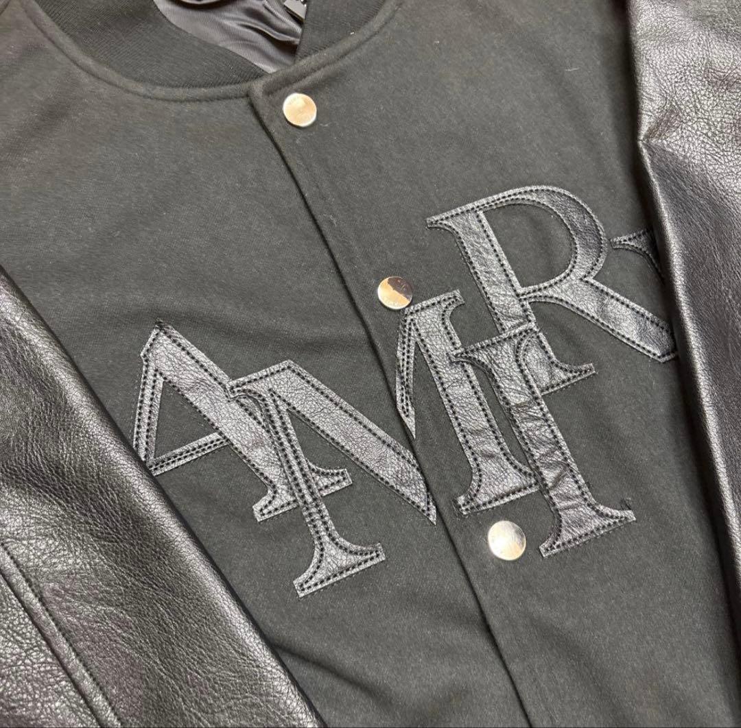 最終値段】AMIRI アミリ レザー バーシティジャケット 正規品 - メルカリ