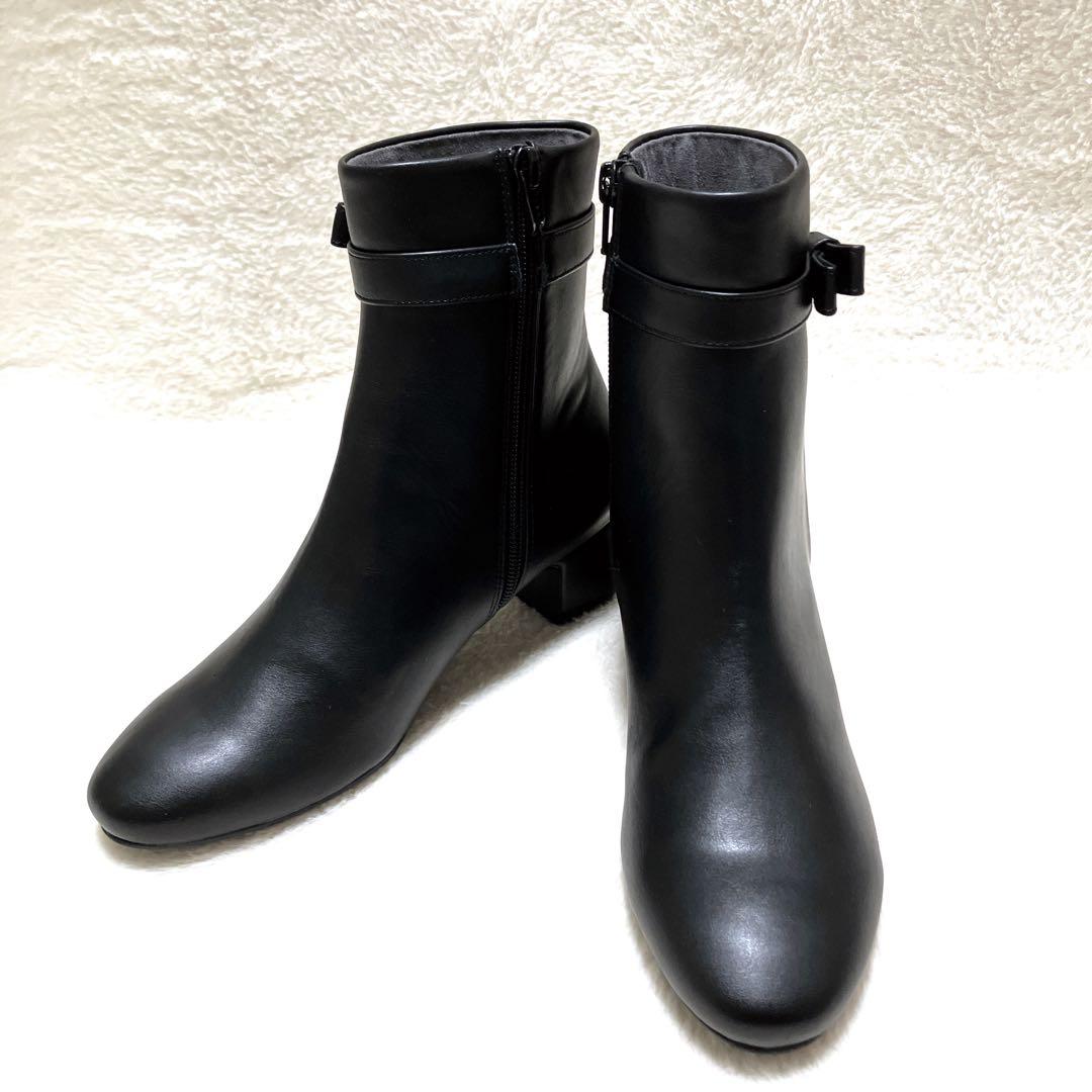 アルテミスバイダイアナ DIANA リボン ショートブーツ 23 卒業式 美品