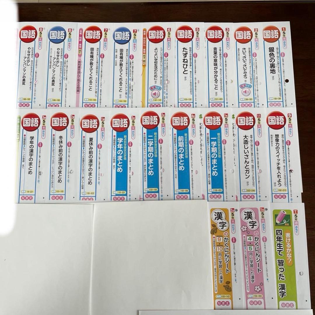 最新版】小学5年 国語 カラーテスト 令和6年度 1年分 - メルカリ