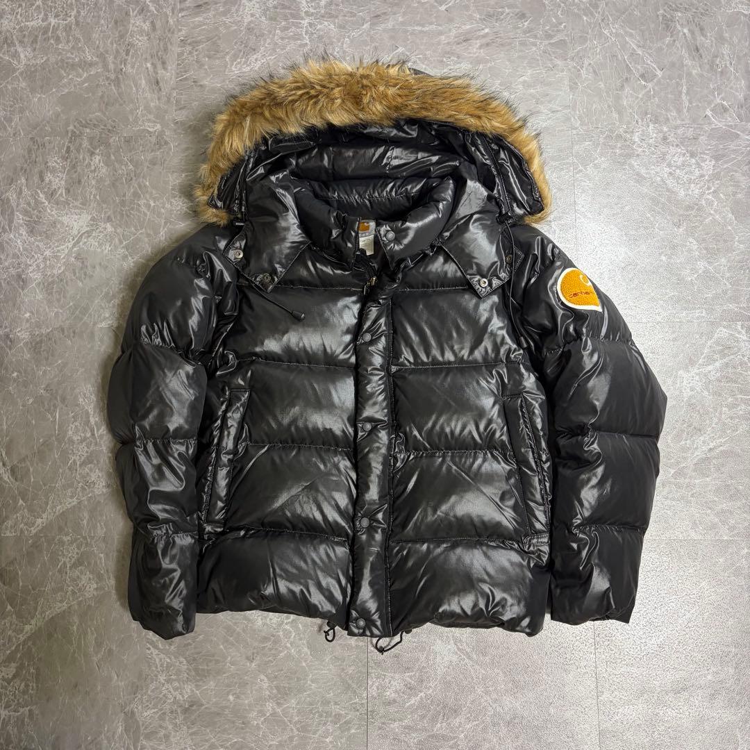 carhartt SOFiLETA カーハート 光沢 ファー ダウンジャケット - メルカリ