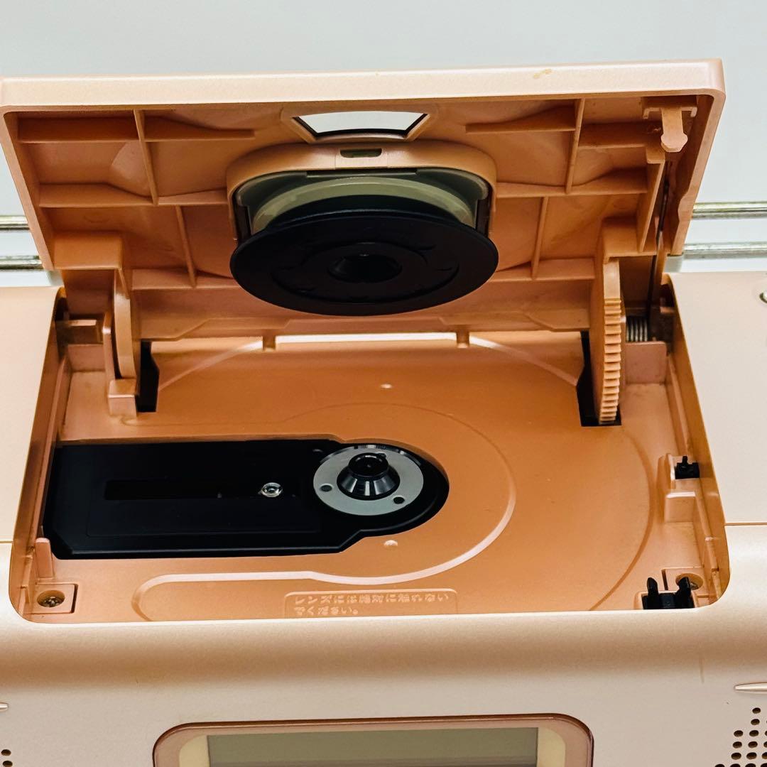 【動作品】KENWOOD MDX-02 ピンク リモコン付 ※アンテナ抜けあり