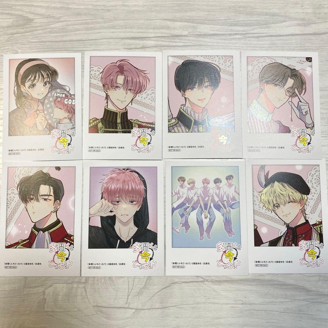 多聞くん今どっち アニメイト特典 ミニフォトカード チェキ 全8種