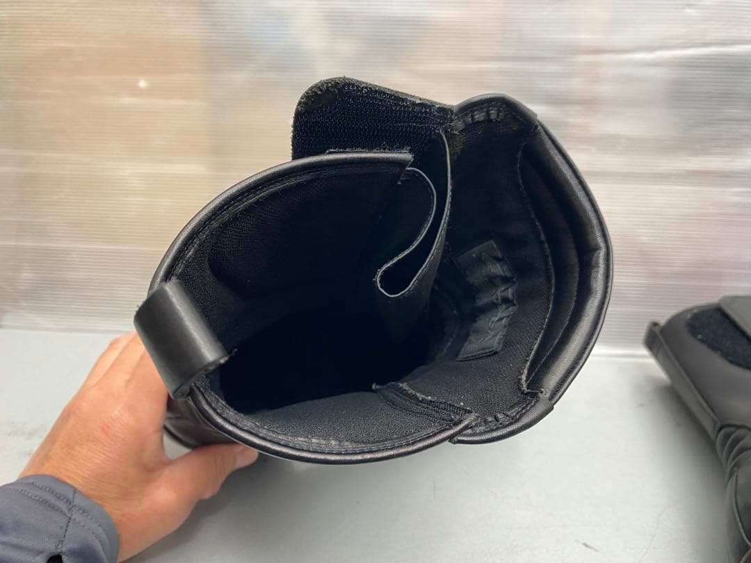 ホンダスーパーボルドール レザーブーツ 黒 26.5cmビブラムソール