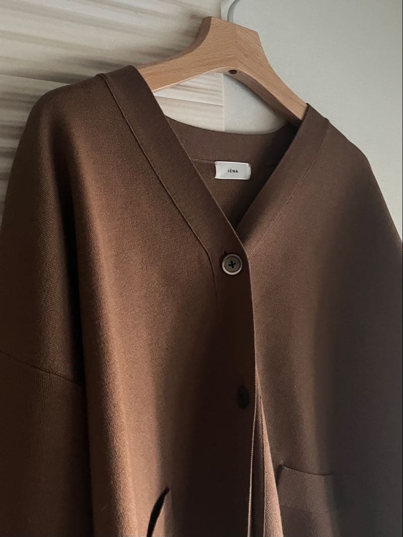 IENA イエナ ショートカーディガン キャメル 定価20,900円 試着のみ