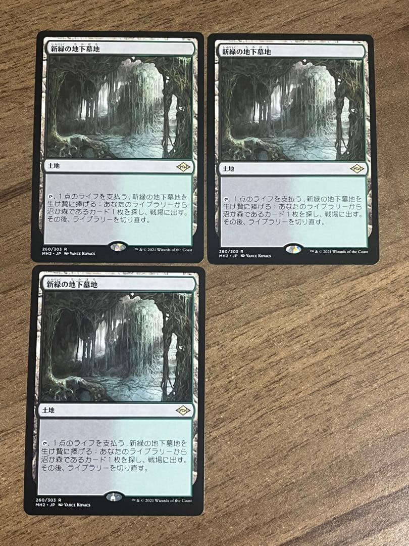MTG】新緑の地下墓地 日本語版 3枚 - メルカリ