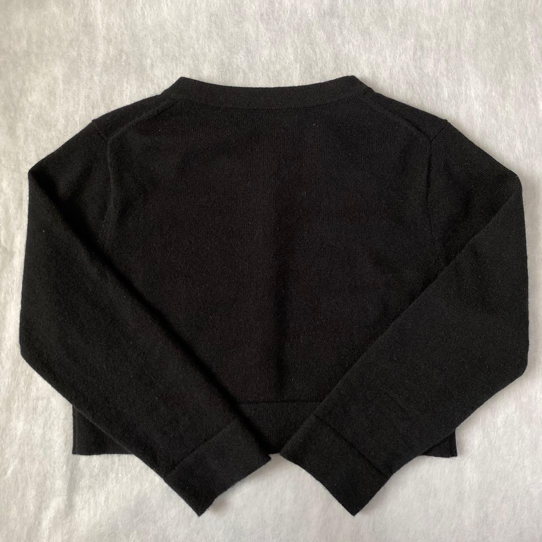年始値下げ中】YOKO CHAN カシミア カーディガン 38 ブラック 丈短