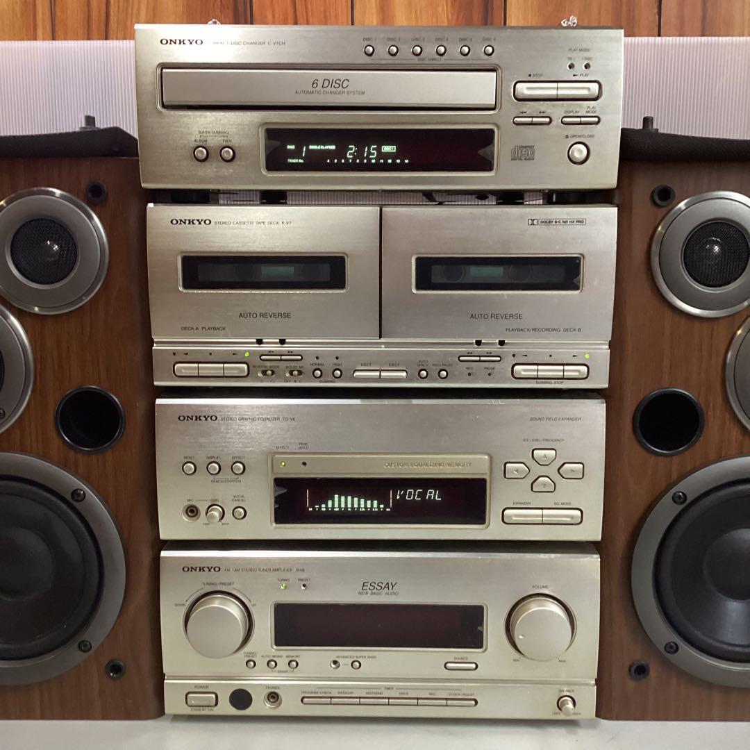 Onkyo オンキョー Essay コンポ スピーカー付き - メルカリ