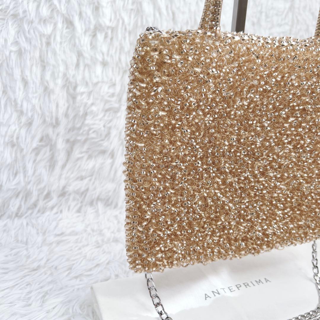 未使用級✨アンテプリマ スタンダードスクエア ミディアム シャンパン