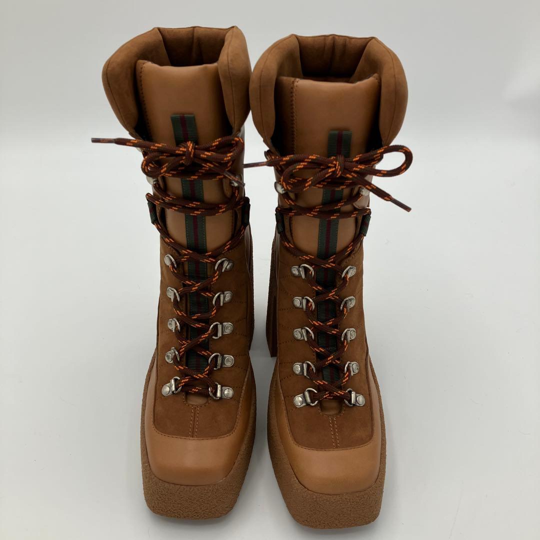 美品】ステラマッカートニー レースアップ トレッキング ブーツ 38