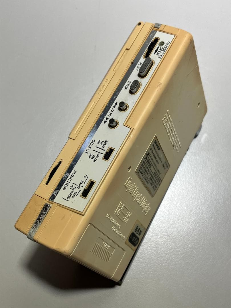 SHARP JC-TV10 TV & カセットプレーヤー#Y605 - メルカリ