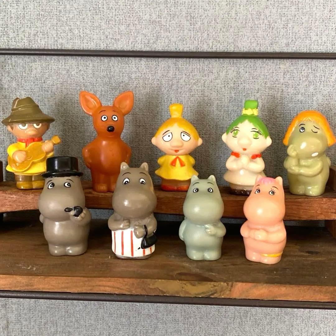 ☆ムーミン☆ソフビ指人形☆全9種指人形セット☆ムーミン谷の仲間たち