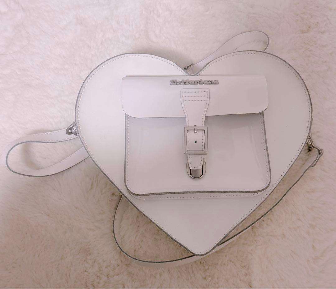 Dr. Martens ハートバックパックショルダーバッグ ホワイト ドクターマーチン Dr.Martens レディース ハート バックパック