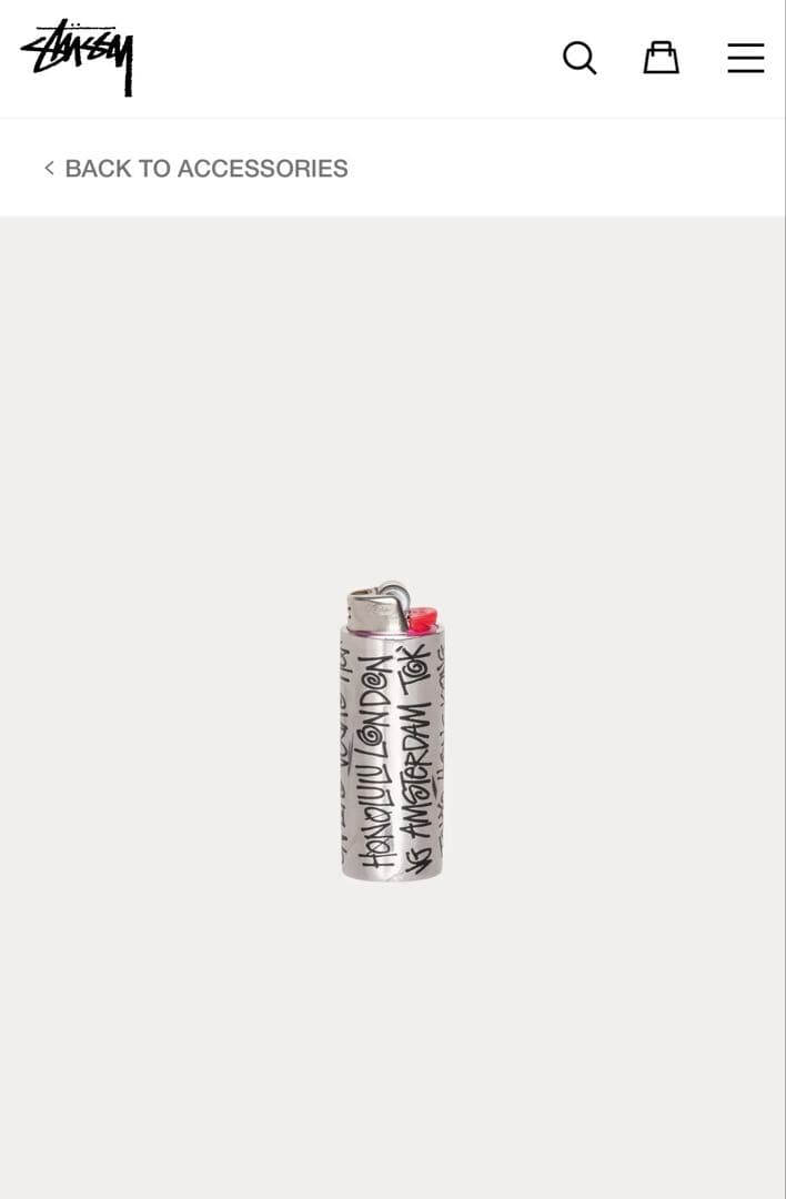 Stussy City Metal Lighter Case Silver - メルカリ