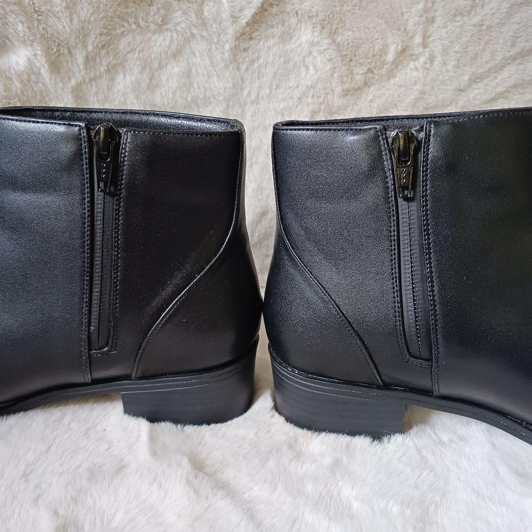 未使用品 卑弥呼 サイドジップ ブーツ ポインテッドトゥ　ブラック 25.5cm