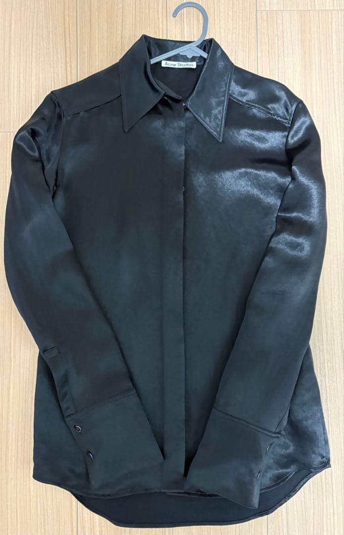 acne studios アセテートサテンドレスシャツ サイズ34 タグ付き！の