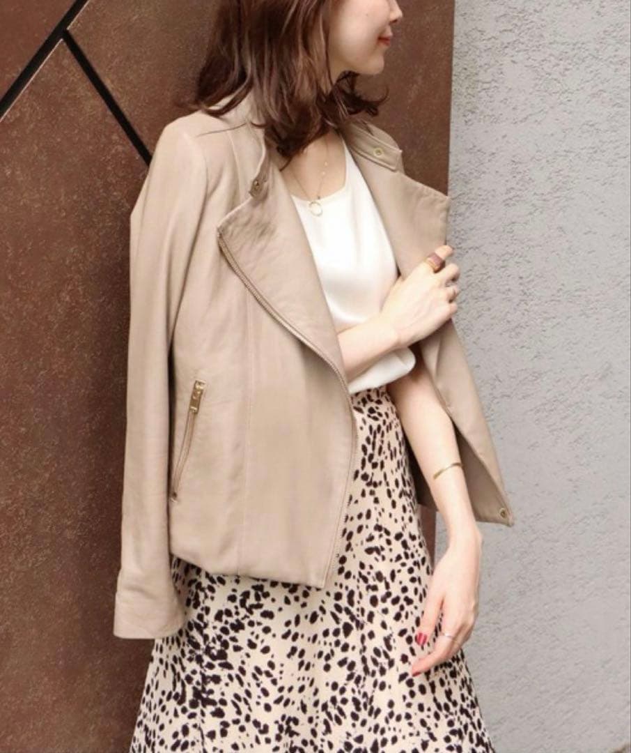 【美品】ノーブル ソフトラムレザーライダースブルゾン 追加4》ソフトラムレザーライダースブルゾン◇ | ノーブル(Noble