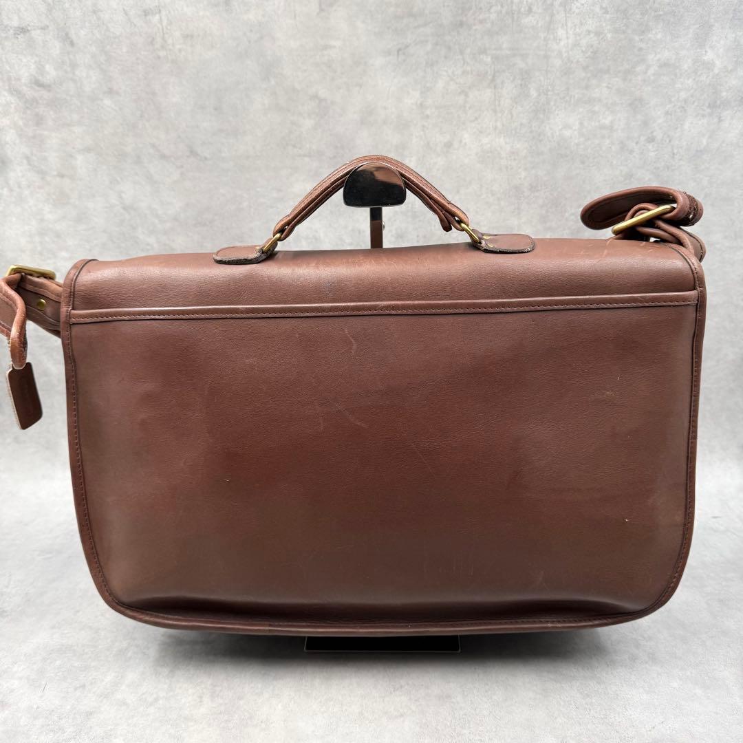 コーチ メトロポリタン ビジネスバッグ ブラウン レザー ターンロック