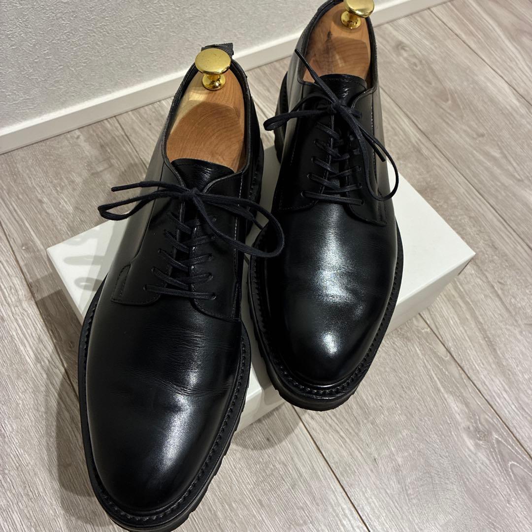 美品】WH(ダブルエイチ)プレーントゥ シューズ 干場氏スペシャルモデル