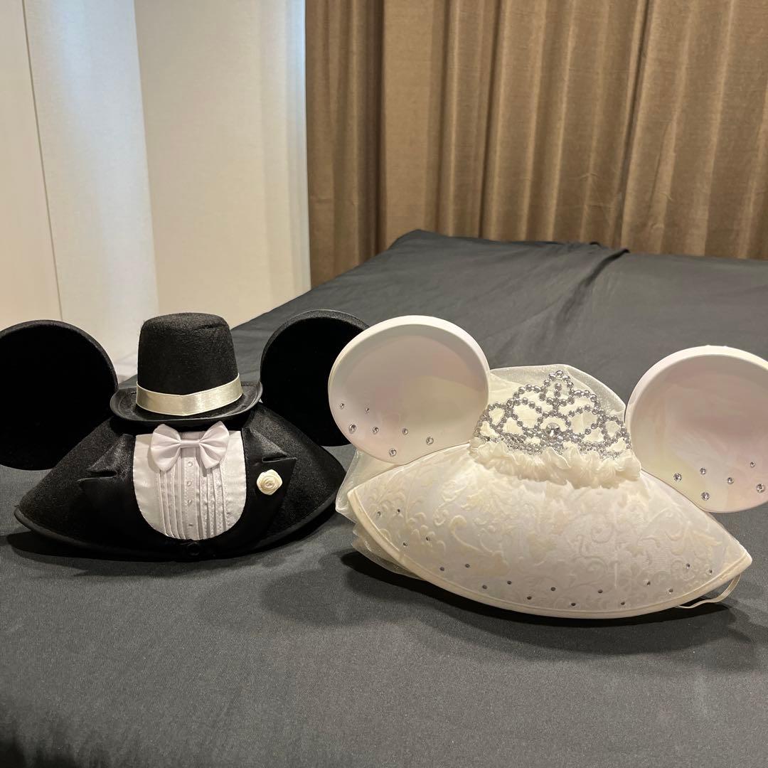 ディズニーワールド ウェディングイヤーハット ミッキー ミニー