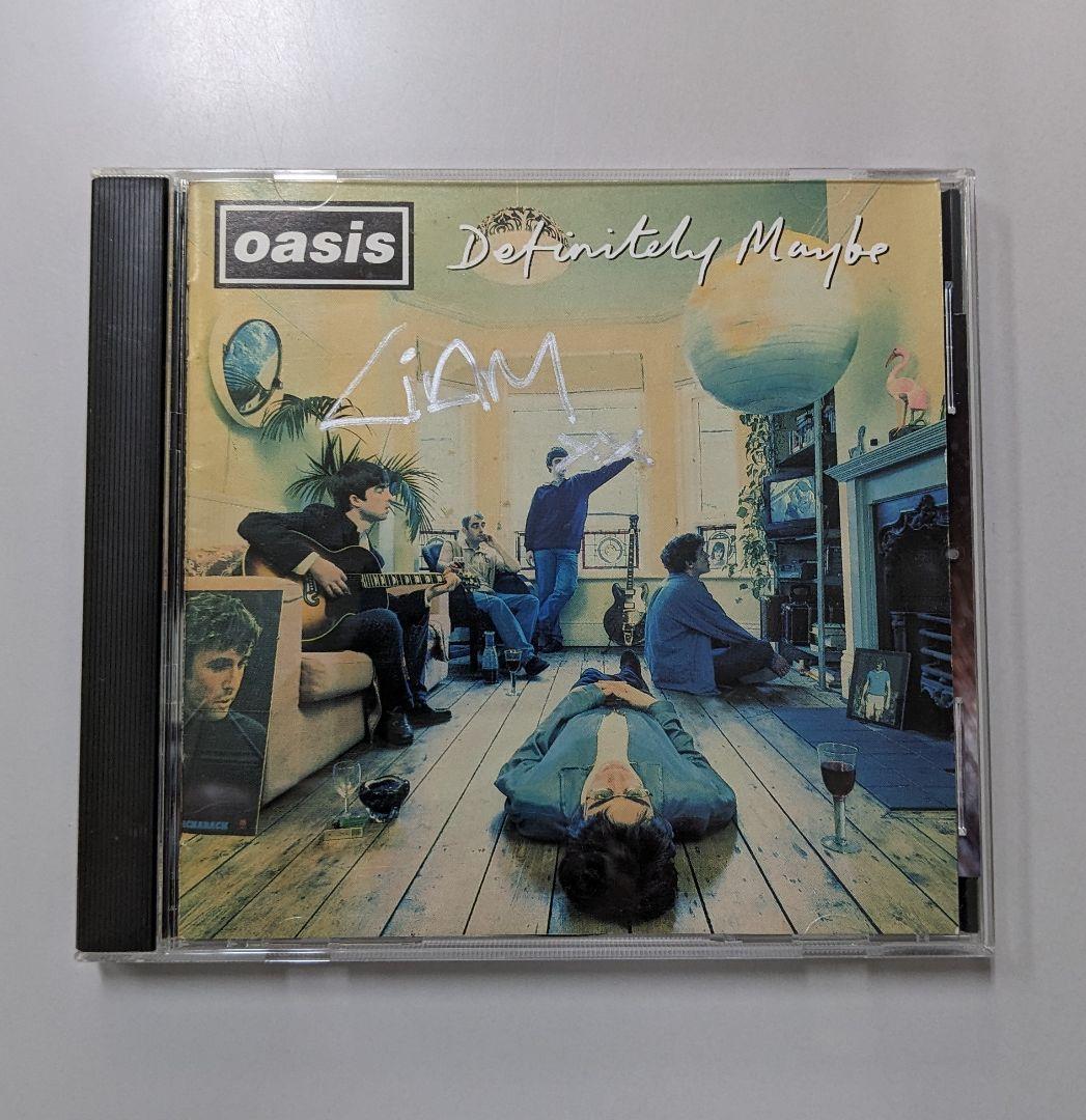 オアシス 初期メンバー直筆サイン CD リアム・ギャラガー ノエル・ギャラガー オアシス ノエル・ギャラガー＆リアム・ギャラガー 直筆サイン入り