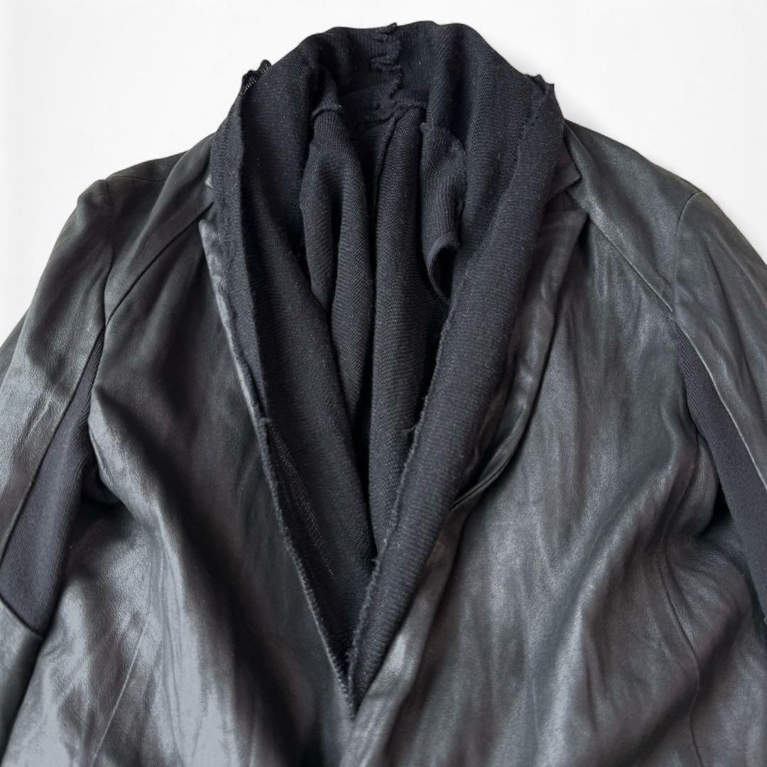 00s Archive Bajra ギミック ドレープ レザージャケット Y2K - メルカリ