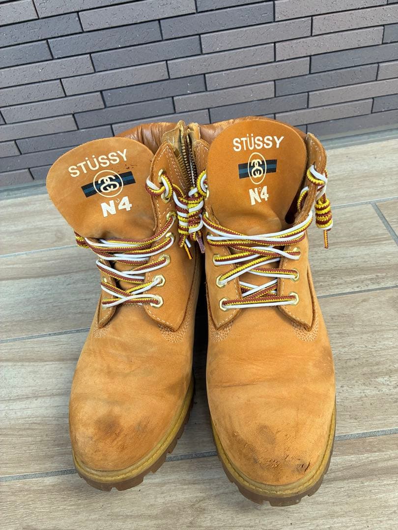 ティンバーランド、STÜSSY N4 コラボ、ワークブーツ ブラウン26.5cm 中古・古着通販】Timberland (ティンバーランド) stussy (ステューシー