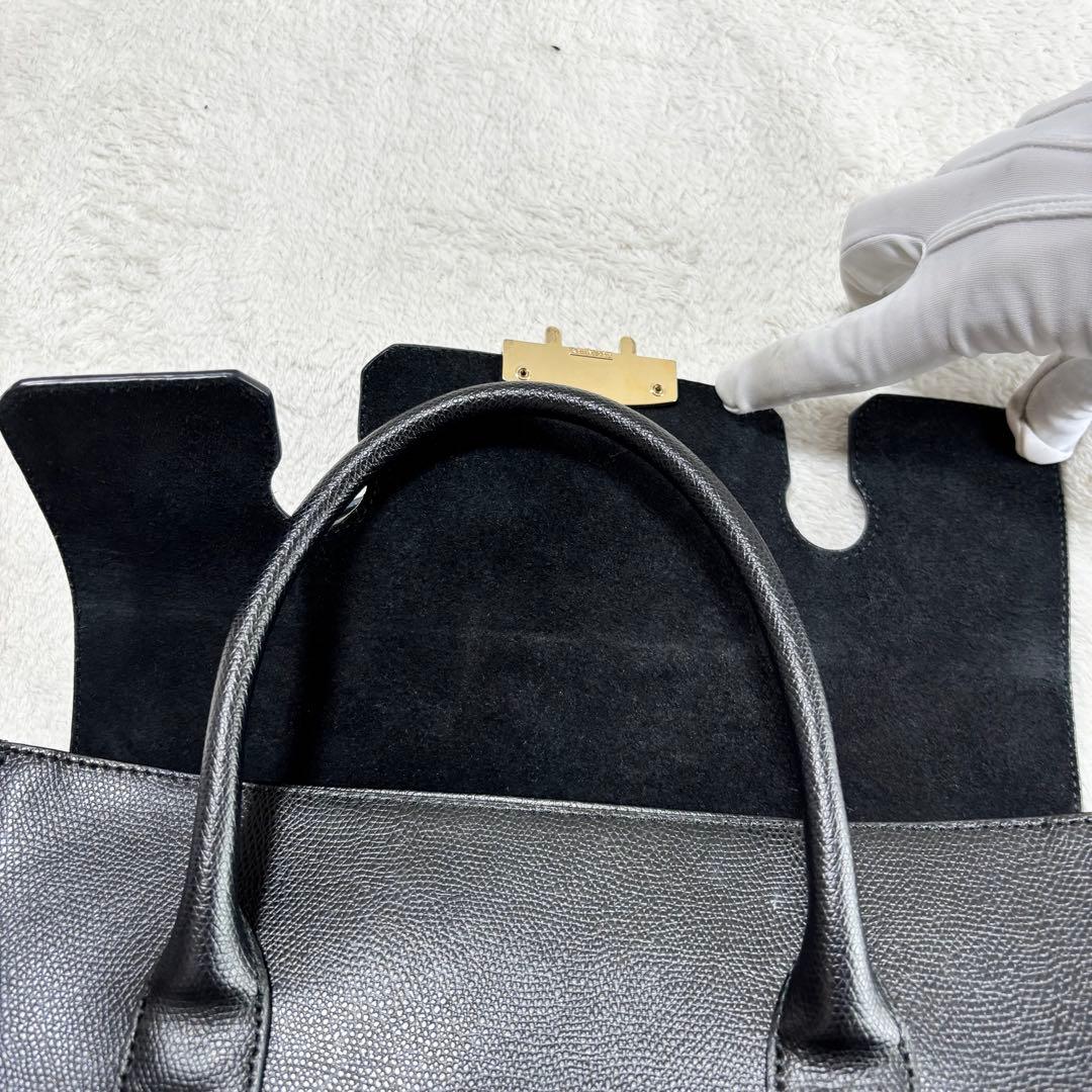 美品 FURLA フルラ レザー 2WAY ハンドバッグ ブラック 246572 - メルカリ
