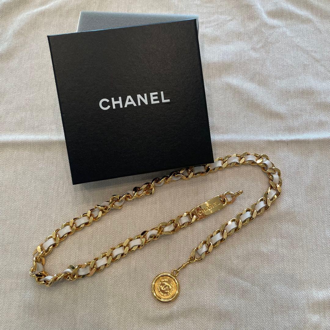 お値下げ‼️シャネル.CHANEL.チェーンベルト CHANEL（シャネル） ロゴ チェーン ベルト シルバー メタル レディース