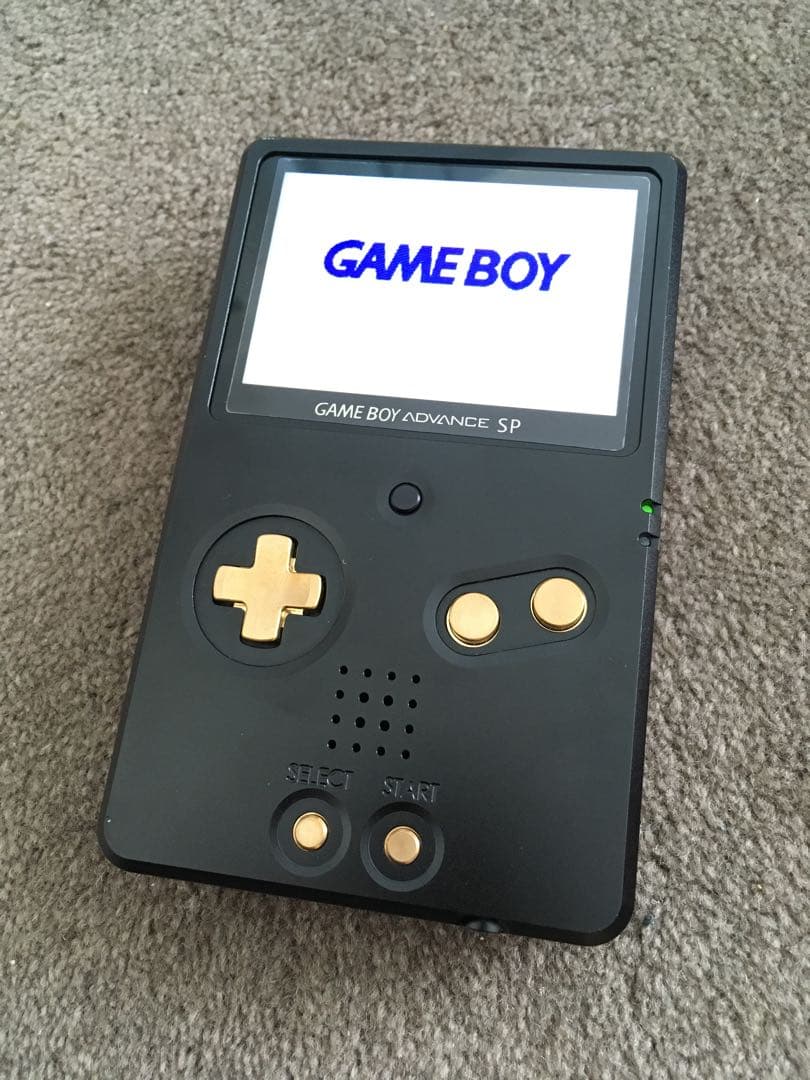 ゲームボーイアドバンスSP 本体 アルミシェル BOXYPIXEL ブラック