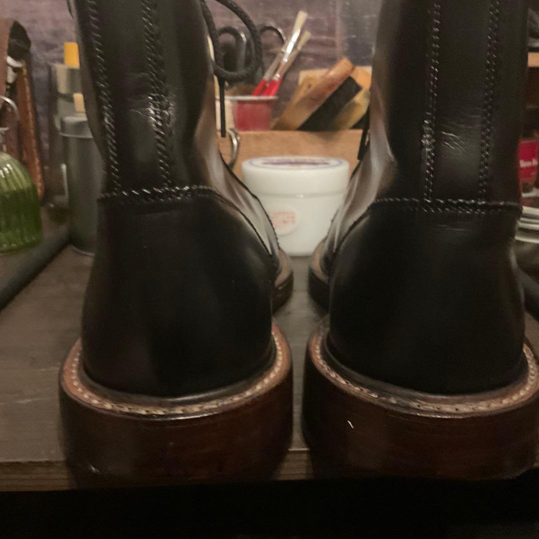 トリッカーズ 黒レザー ハイカット ワークブーツ - メルカリ