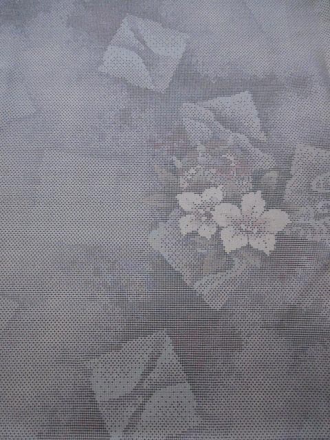 新古品！白大島紬＊7マルキ＊本場大島紬＊色紙文＊着物＊159cm