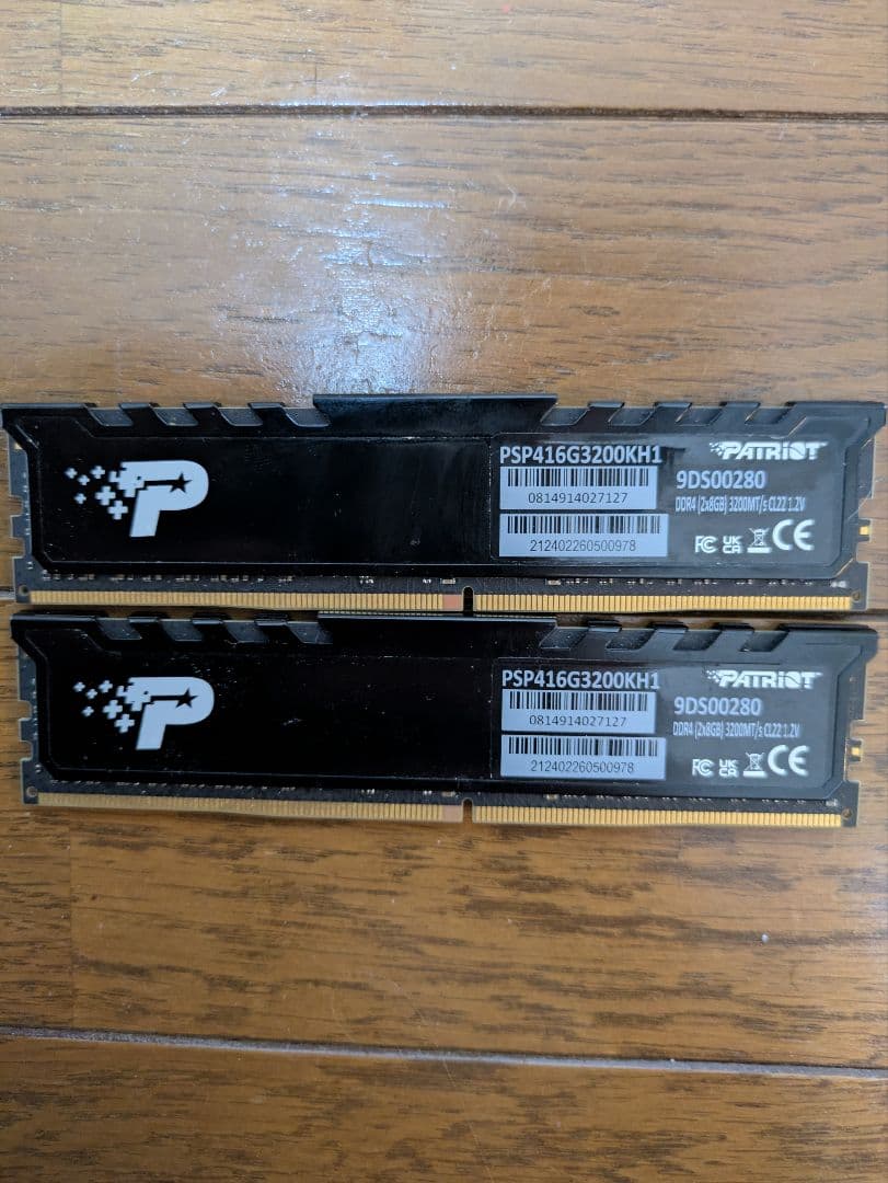 W*D様 PATRIOT 16GB DDR4メモリー PSP416G3200KH W*D様 PATRIOT 16GB DDR4メモリー PSP416G3200KH W*D様 PATRIOT 16GB