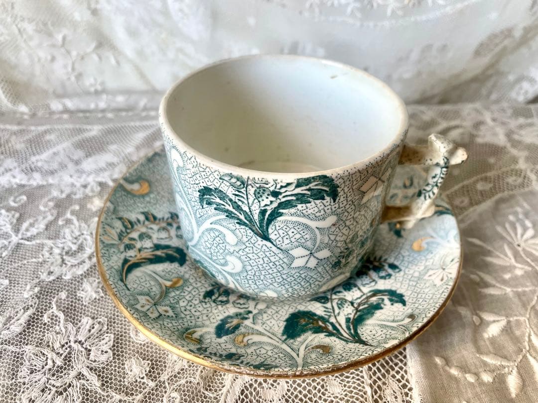 レア】クレイユモントローすずらん柄カップ&ソーサー フランス