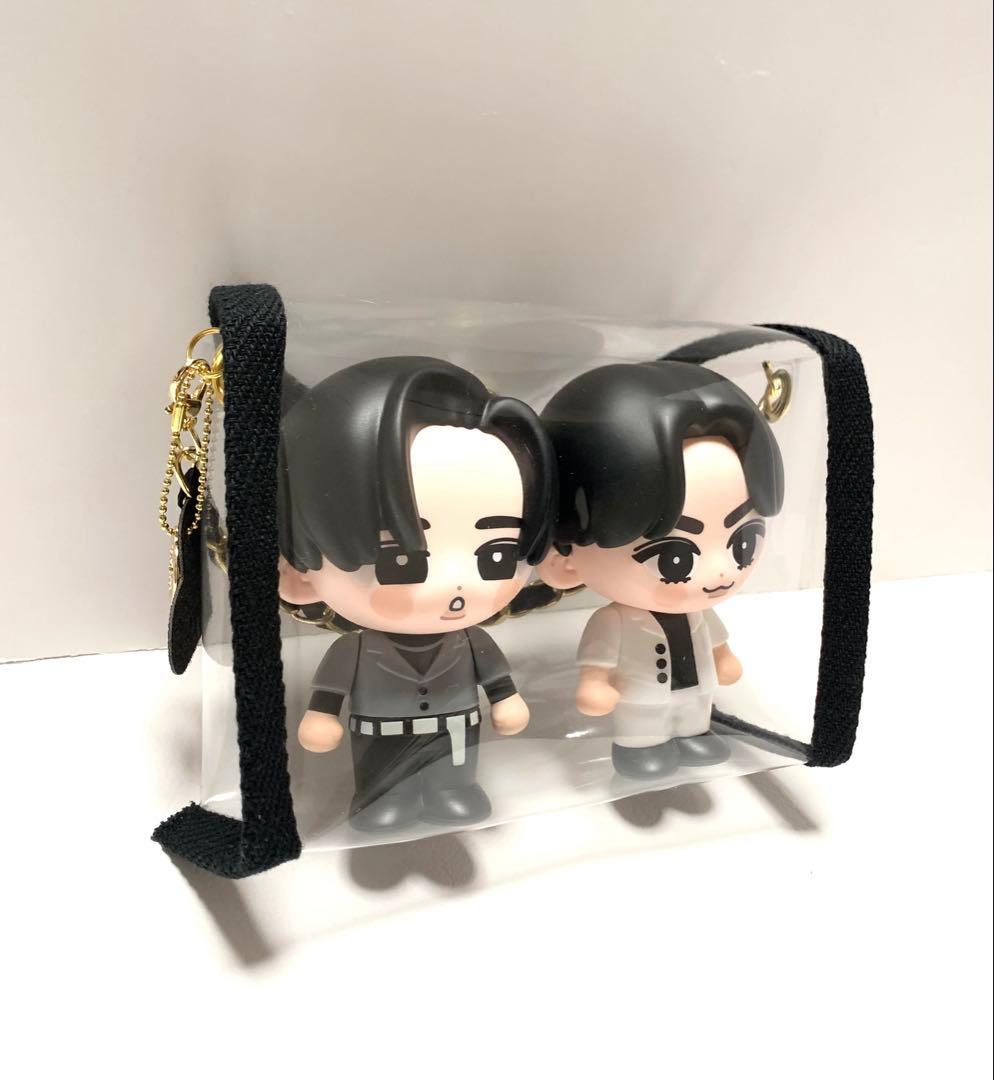 にゃんにゃんぽん様専用 すのチルソフビポーチ 2体用 黒 SnowMan目黒蓮